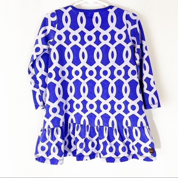 Tea Collection Blue Geometric Print Dress - Picture 5 of 5